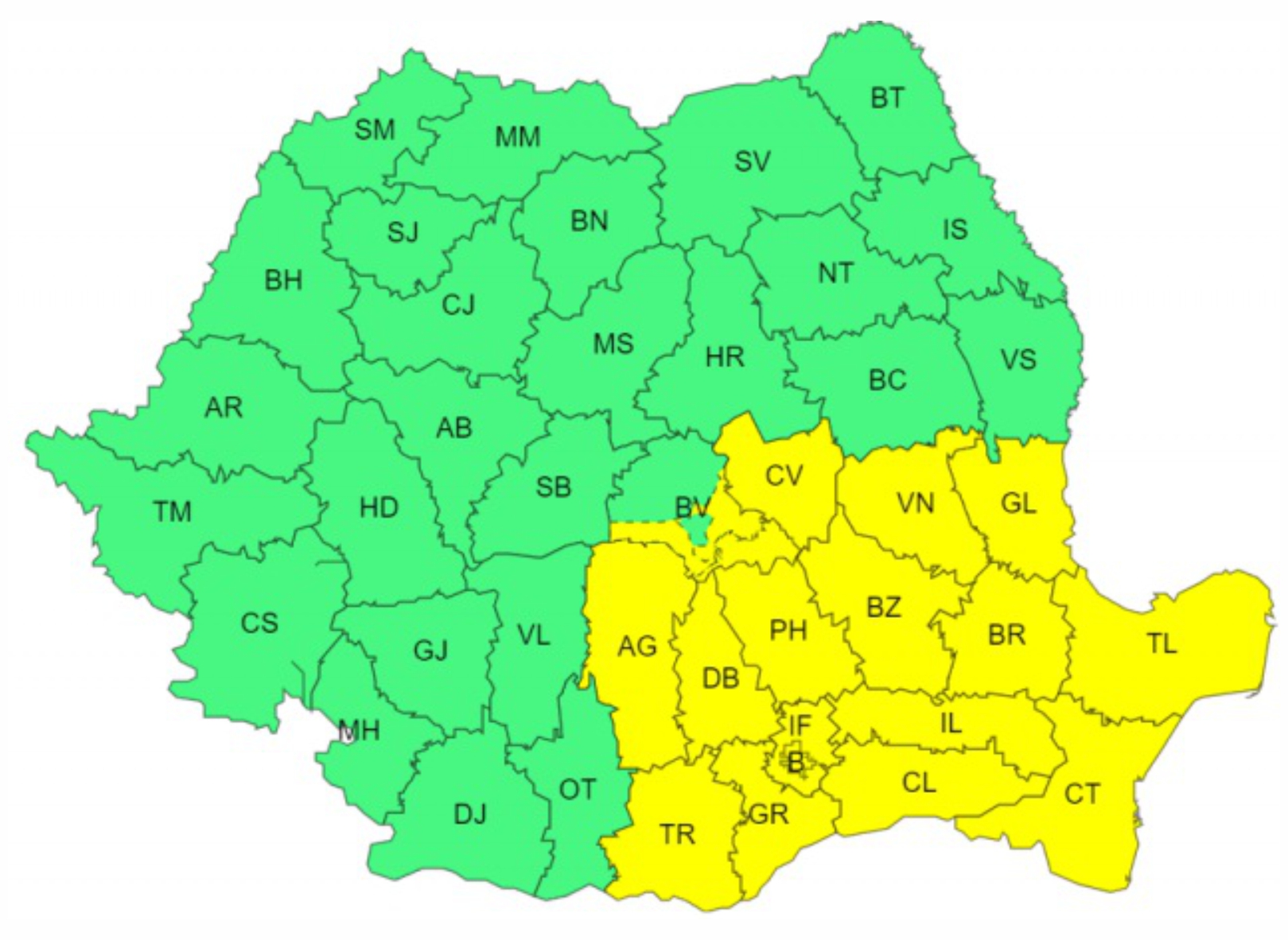 Vine urgia în Argeș și România! Alerta meteorologilor! 1 cod galben 1