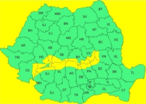 Revin ninsorile! ANM a emis Cod galben pentru mai multe județe! 1 harta 300x214 1