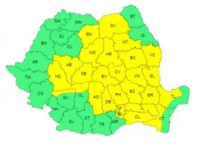 meteo cod galben Arges
