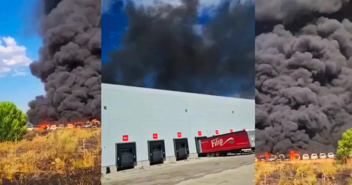 incendiu a1 centru logistic