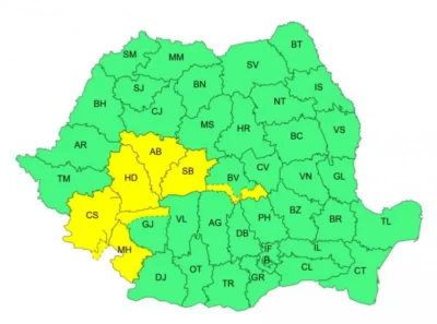 Se anunță prăpăd! România, împărțită între temperaturi extreme și furtuni! Harta zonelor afectate! 2 harta vijelii123