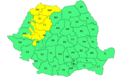 Vine urgia! Vijelii, ploi și vânt puternic! Zone vizate! 1 harta meteo Io2x9