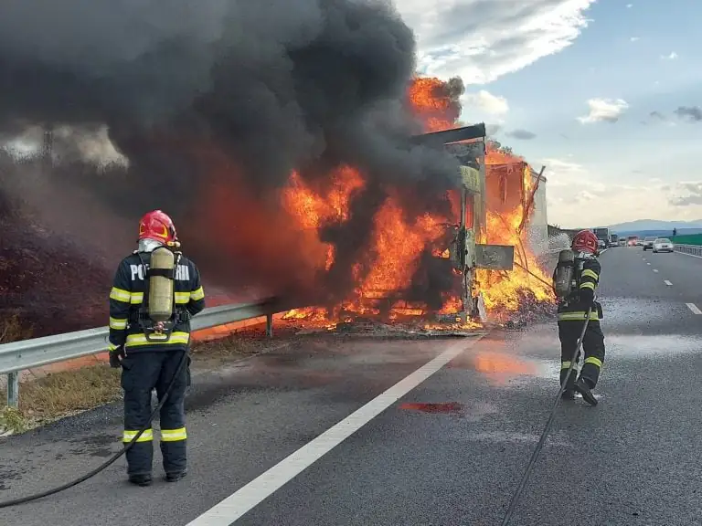 incendiu autoastrada A10 768x576 1
