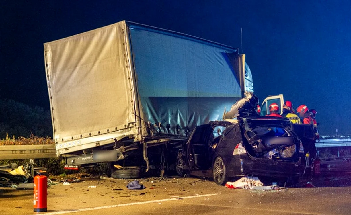 accident bmw tir