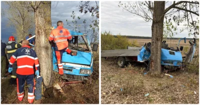 accident masina copac