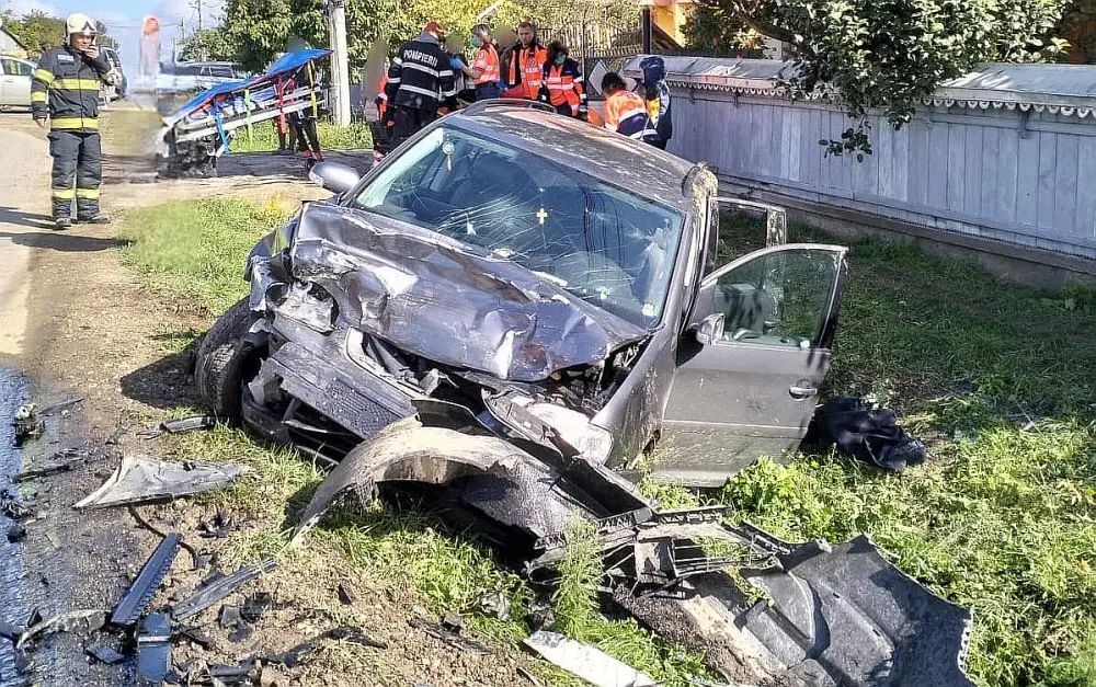 accident masina sant