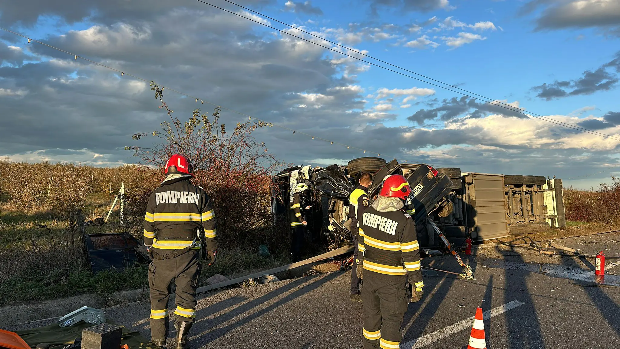 accident pe drumul Botosani Iasi la Baltati