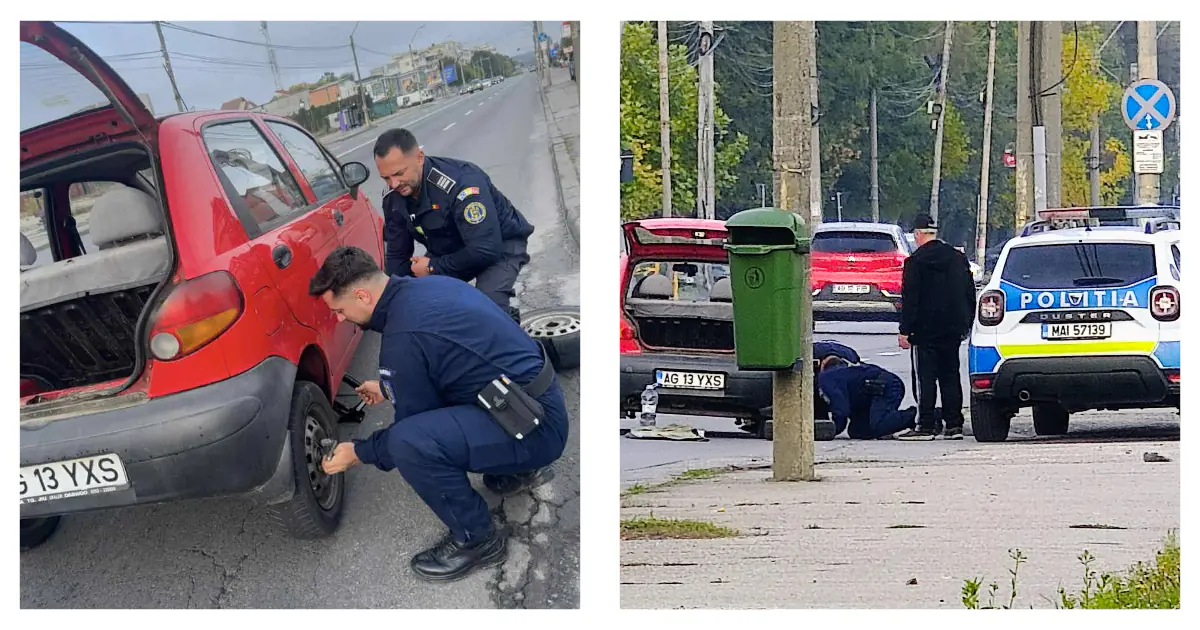 politisti roata schimb