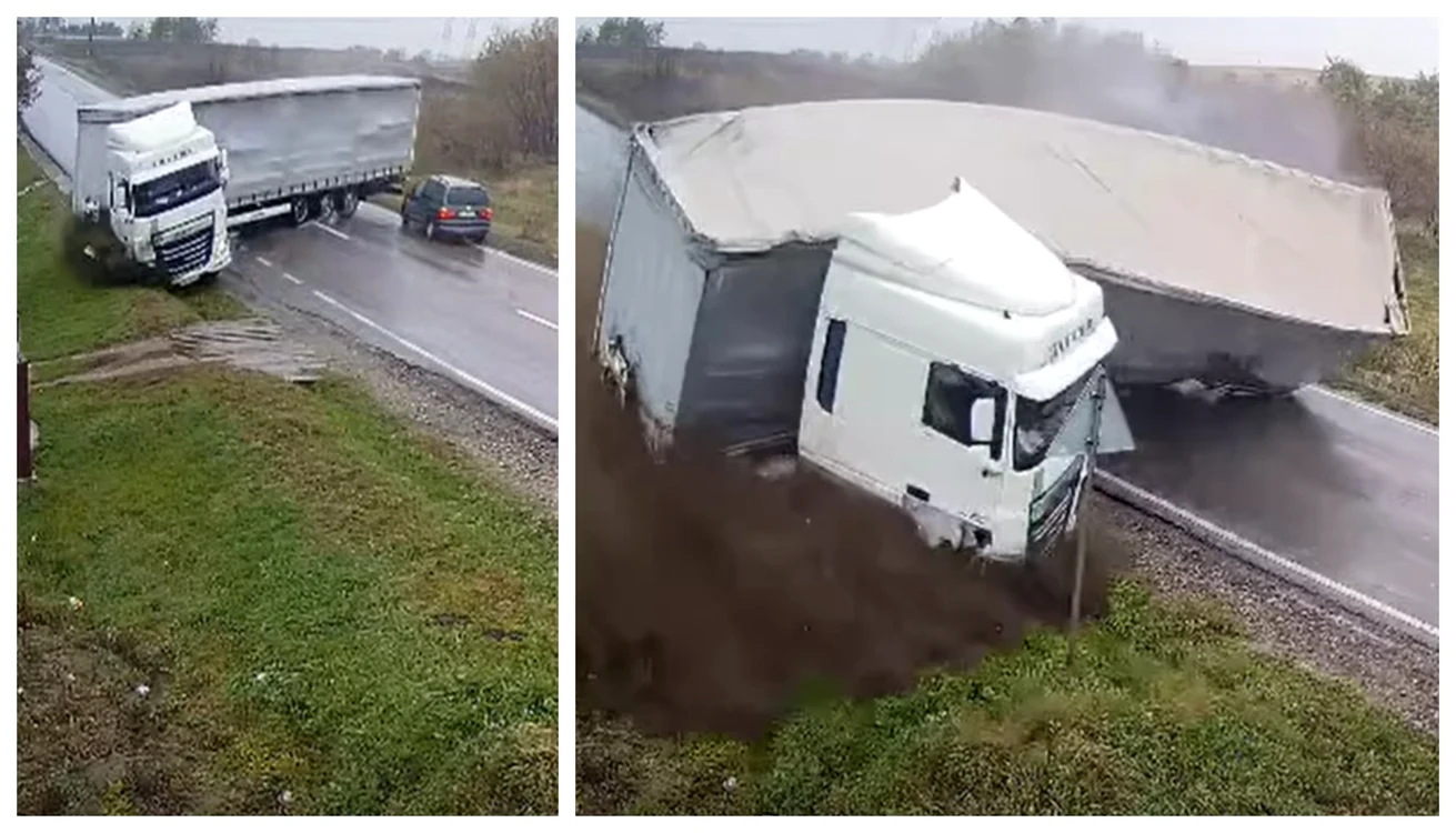 tir accident masina camere