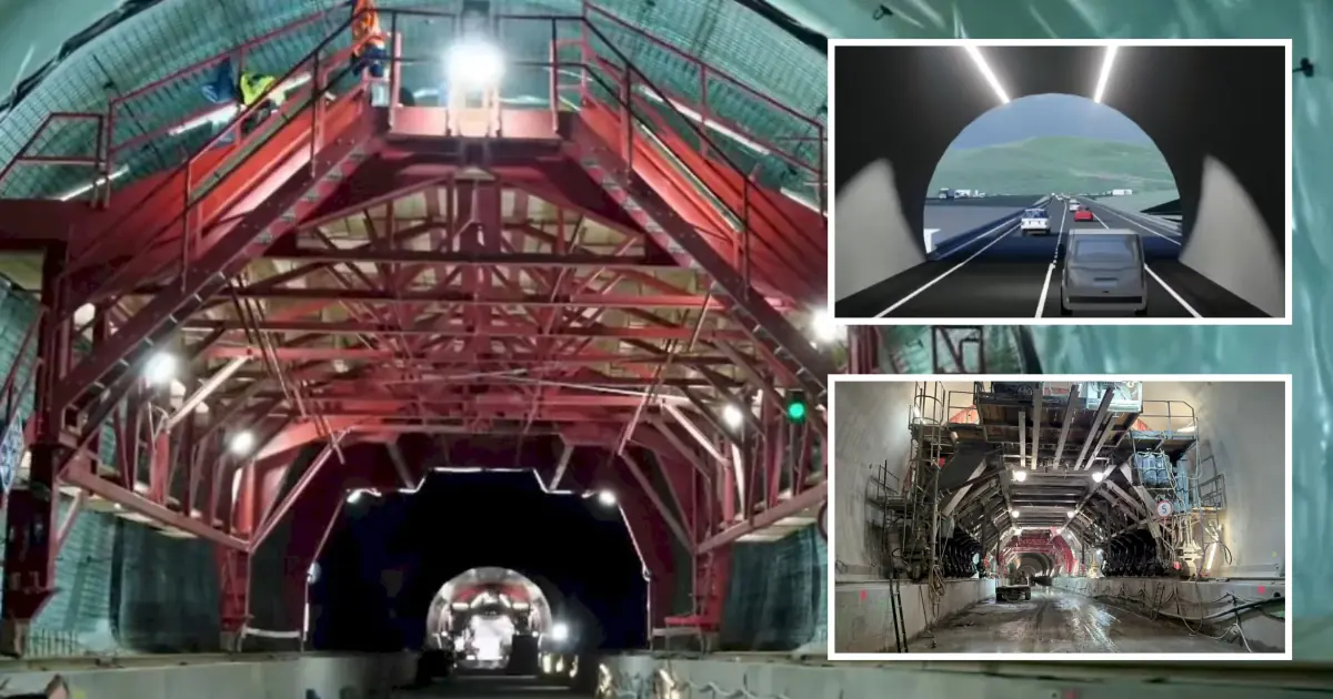 trafic tunel autostrada