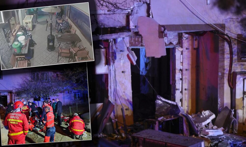 momentul exploziei din buftea surprins de camerele de supraveghere locatari mi au cazut toate pietro