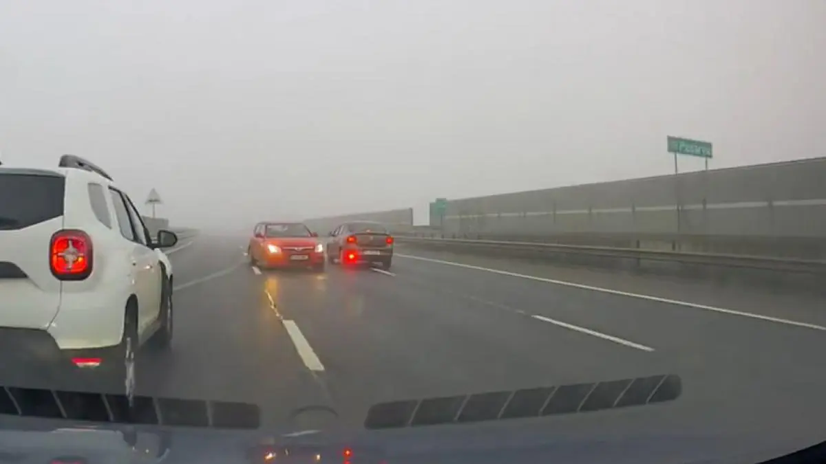un sofer a condus pe contrasens pe autostrada a3 bucuresti ploiesti momentul in care evita la limita un accident frontal 1025665