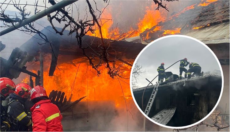 incendiu casa davidesti
