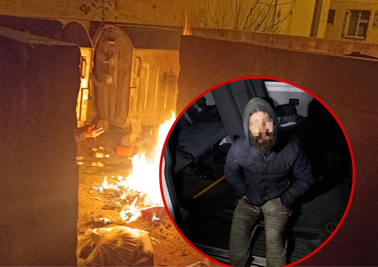 barbat pitesti a dat foc platforma gunoi