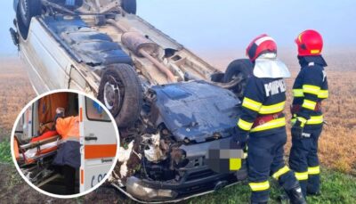 masina rasturnata ambulanta