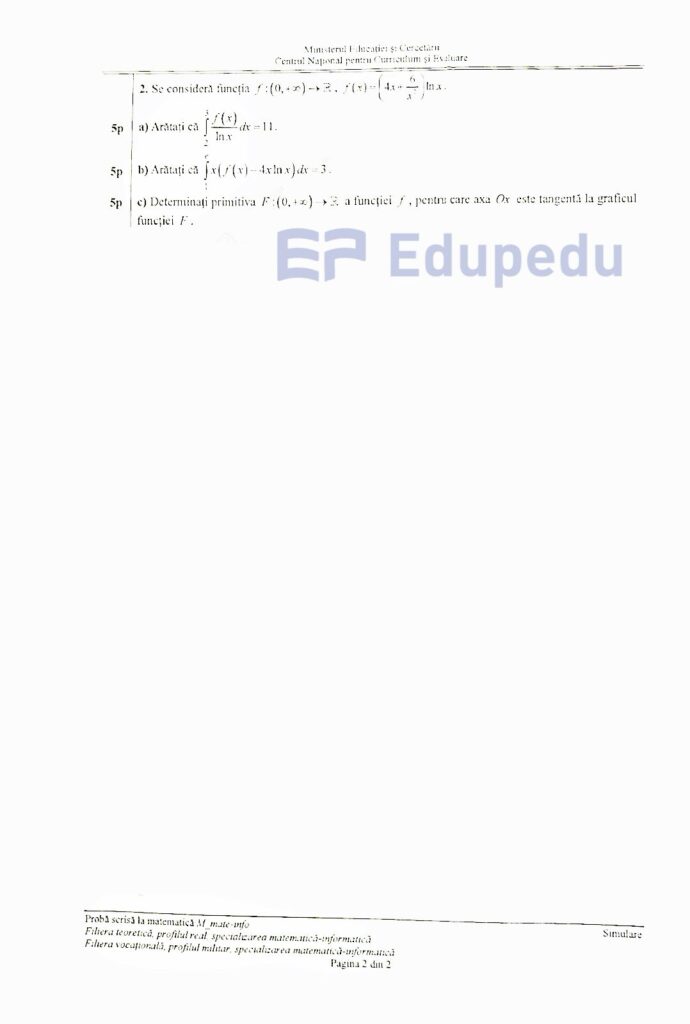 Au apărut subiectele la Matematică de la simularea BAC 2026! Iată ce i-a pus în dificultate pe elevi și ce se întâmplă, de fapt, cu notele 2 mate info simulare bac 2026 pag 2 690x1024 1