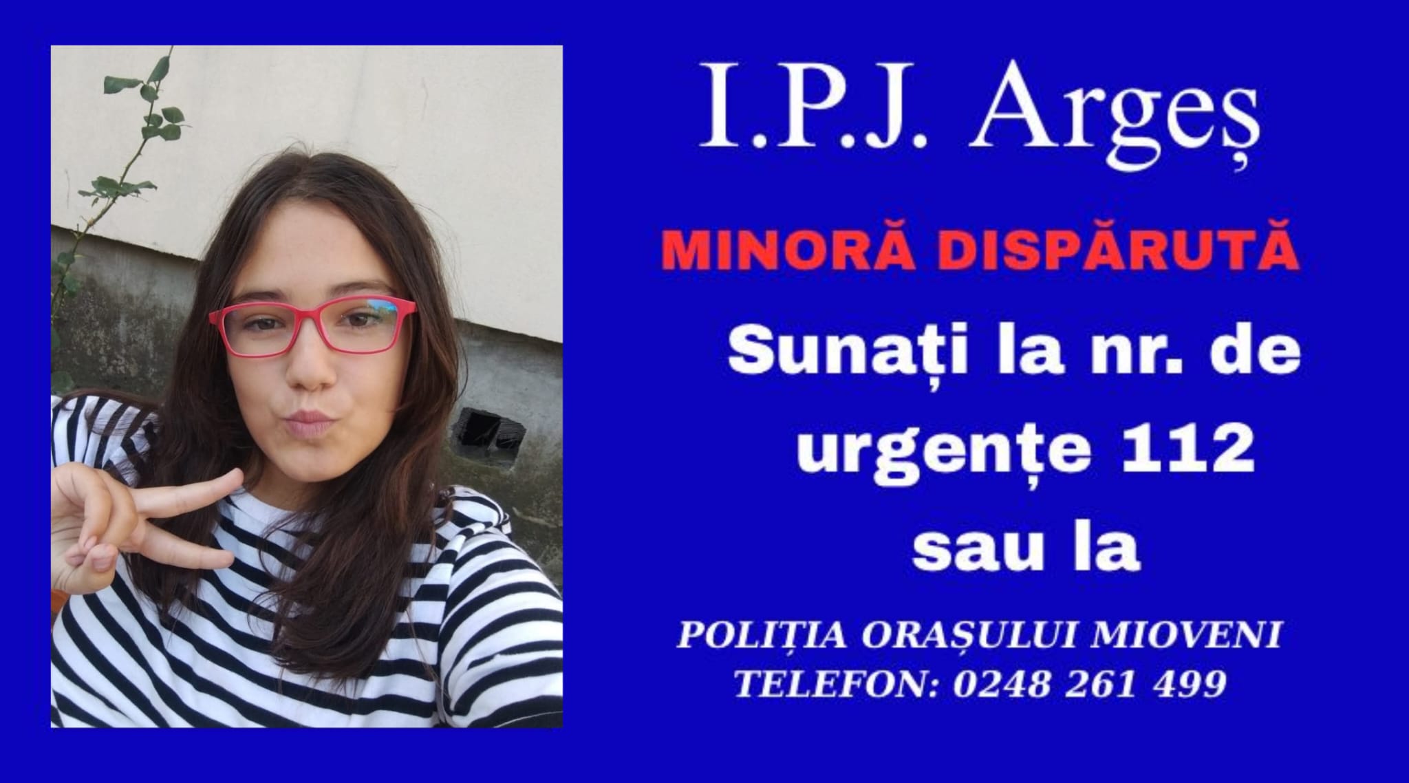 Alertă în Argeș! Maria, o copilă de 14 ani a dispărut fără urmă! Toată lumea o caută! 1 WhatsApp Image 2026 04 05 at 22.35.48