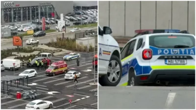 TRAGEDIE la MALL! Bărbat MORT după ce a căzut de pe ACOPERIȘ! Detalii terifiante!