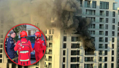 Incendiu DEVASTATOR la etajul 8! Cinci persoane RĂNITE! Intervenție de urgență!