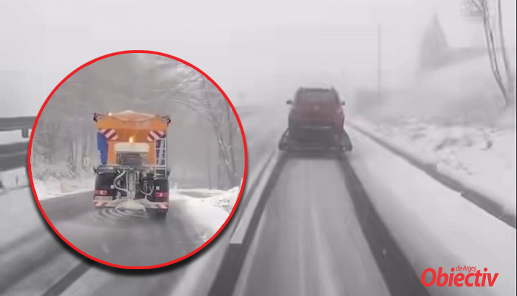 VIDEO. IARNA a luat cu ASALT ARGEȘUL! Ninsori ABUNDENTE! 