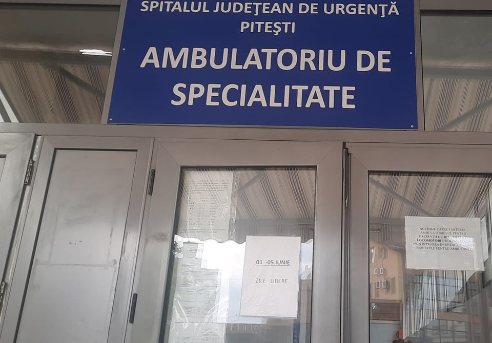 Anunț de ultimă oră pentru toți pacienții! Ce se întâmplă la Spitalul Județean Pitești pe 1 iunie!