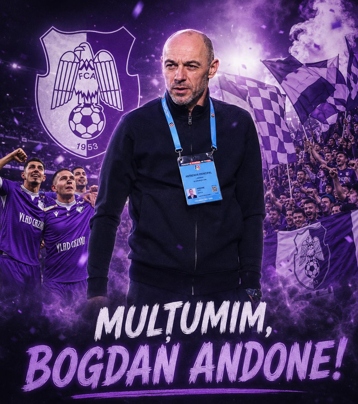 Ultiima oră! „Mulțumim, Bogdan Andone!” Postarea surprinzătoare după sezonul excelent al lui FC Argeș!