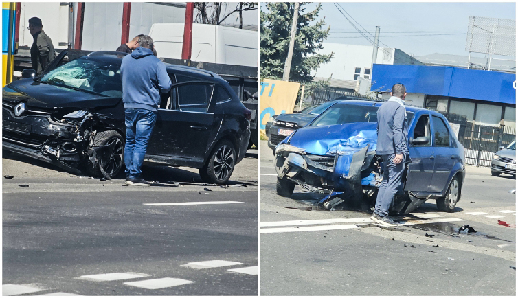 Acum! Accident grav în Pitești! Două mașini – praf!