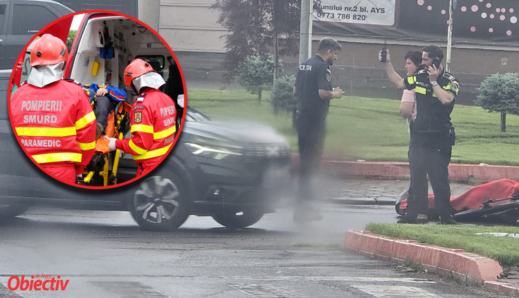 Acum! Biciclist rănit grav în Pitești! Accident înfiorător!