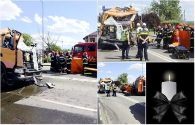 TRAGEDIE! Șofer de camion – mort pe loc! IMPACT devastator cu un TIR!