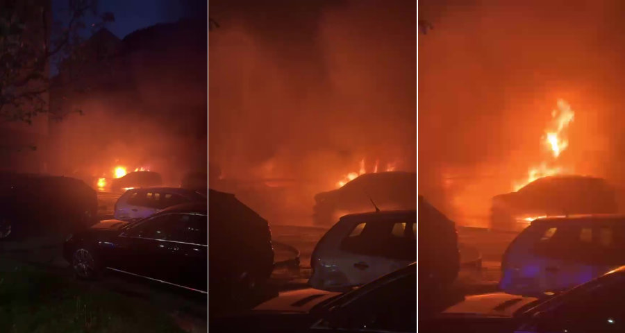 ȘOCANT! I-a dat foc mașinii fostului soț! INCENDIU VIOLENT!