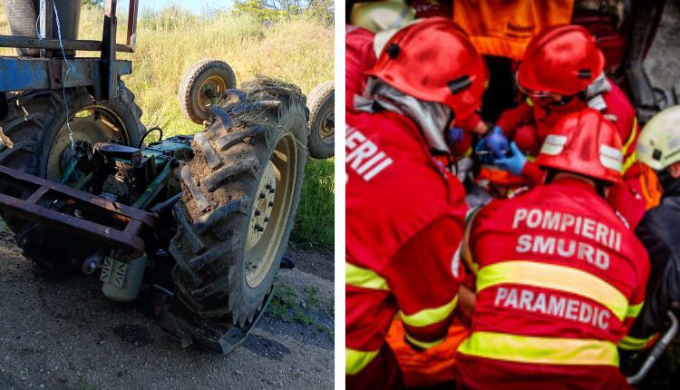 ACUM! S-a răsturnat cu tractorul pe câmp în ARGEȘ! A MURIT pe loc!