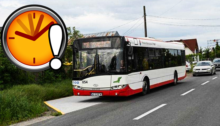 Pitești. Exclusiv! Se SCHIMBĂ programul autobuzului M18! Iată noile ORE de plecare!