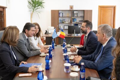Senatorul Mihai Coteț aduce Argeș Invest în atenția oficialilor greci! Întâlnire la nivel înalt la Senat!