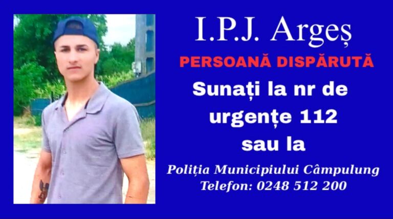 ACUM!!!Tânăr de 18 ani plecat voluntar din Mihăești