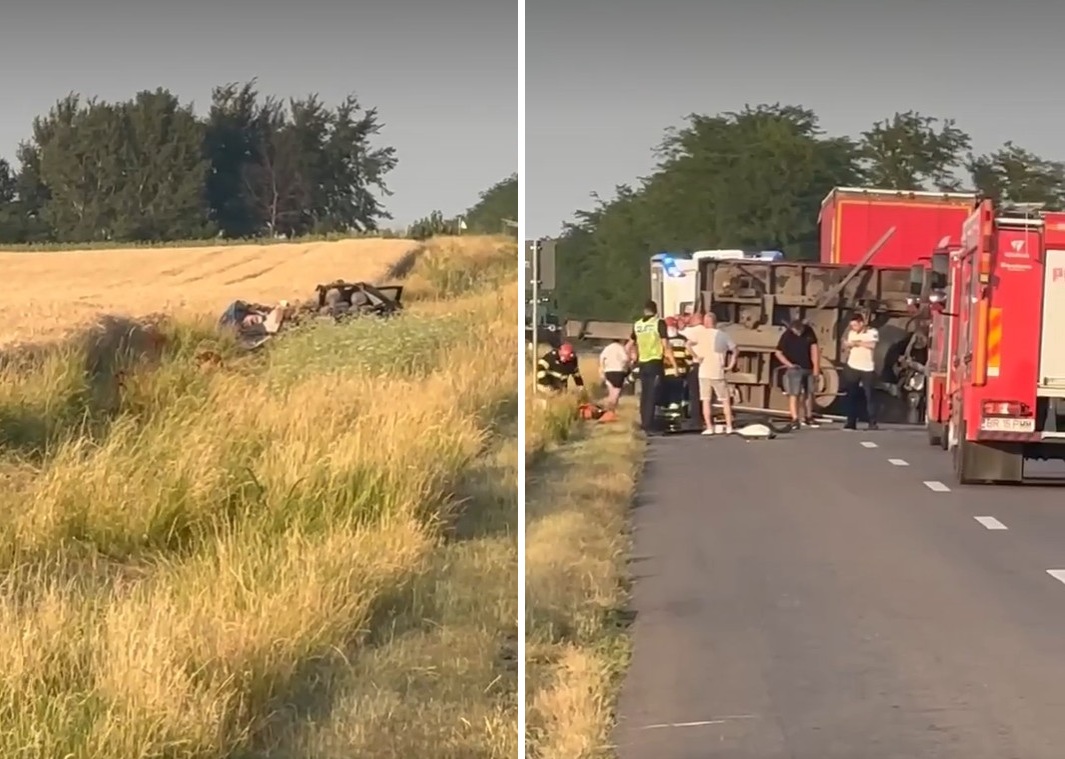 ACCIDENT înfiorător! Doi soți au MURIT striviți de o remorcă: „N-aveau nicio șansă, mașina a fost pur și simplu decopertată!”