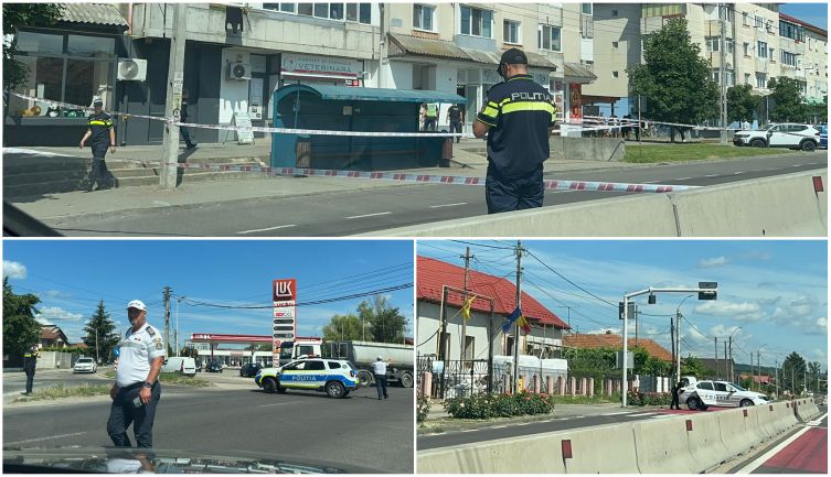 EXCLUSIV! Cum a fost lăsat COLETUL adresat Poliției Bascov în Mărăcineni și ce se afla în el? FILMUL COMPLET!