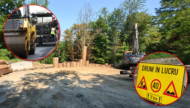 Breaking! Au început lucrările la drumul Ștefănești – Mioveni! Când va fi reluat traficul?