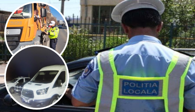 PITEȘTI. CAMIOANE, TIR-uri și DUBE parcate ilegal în parcările blocurilor! Poliția Locală – intervenție în miezul nopții!