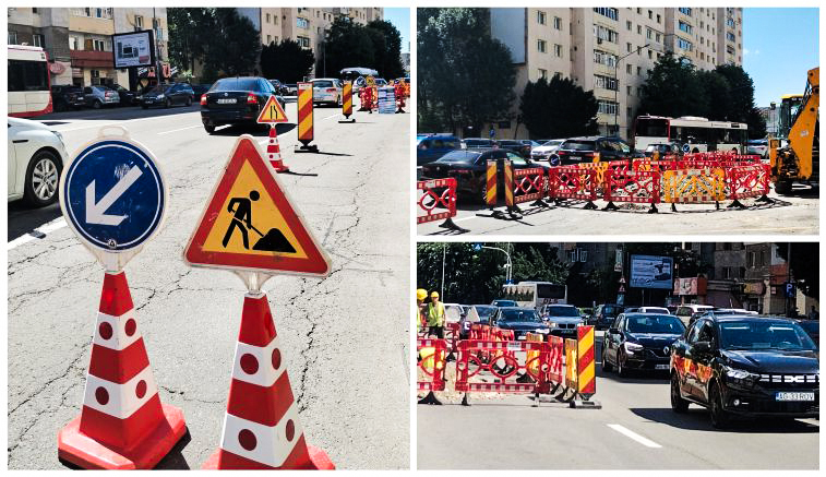 ACUM. Haos în Nordul Piteștiului, zona L-uri! Trafic paralizat și șoferi disperați din cauza lucrărilor! Nu se circulă!