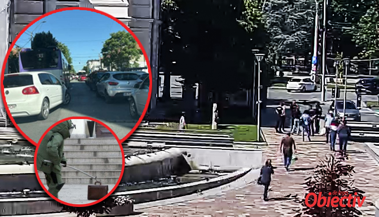 ACUM! VALIZĂ SUSPECTĂ lângă Galeria de Artă din PITEȘTI! Se intervine de URGENȚĂ! TRAFIC BLOCAT!
