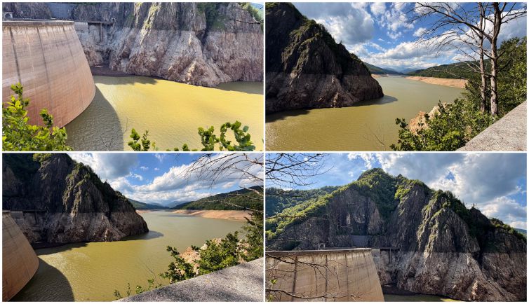 VIDEO. Imagini spectaculoase de la Barajul Vidraru! Nivelul apei crește rapid de la o zi la alta!