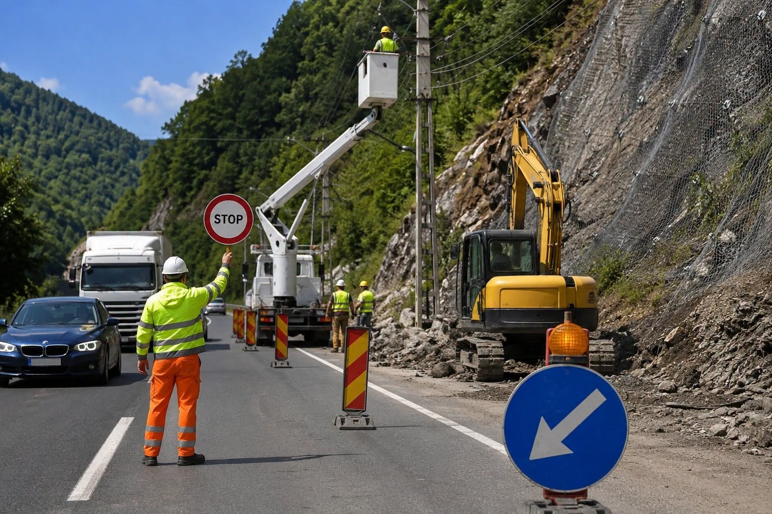 ATENȚIE șoferi! Restricții de trafic pe Valea Oltului timp de o lună! Află zonele vizate!