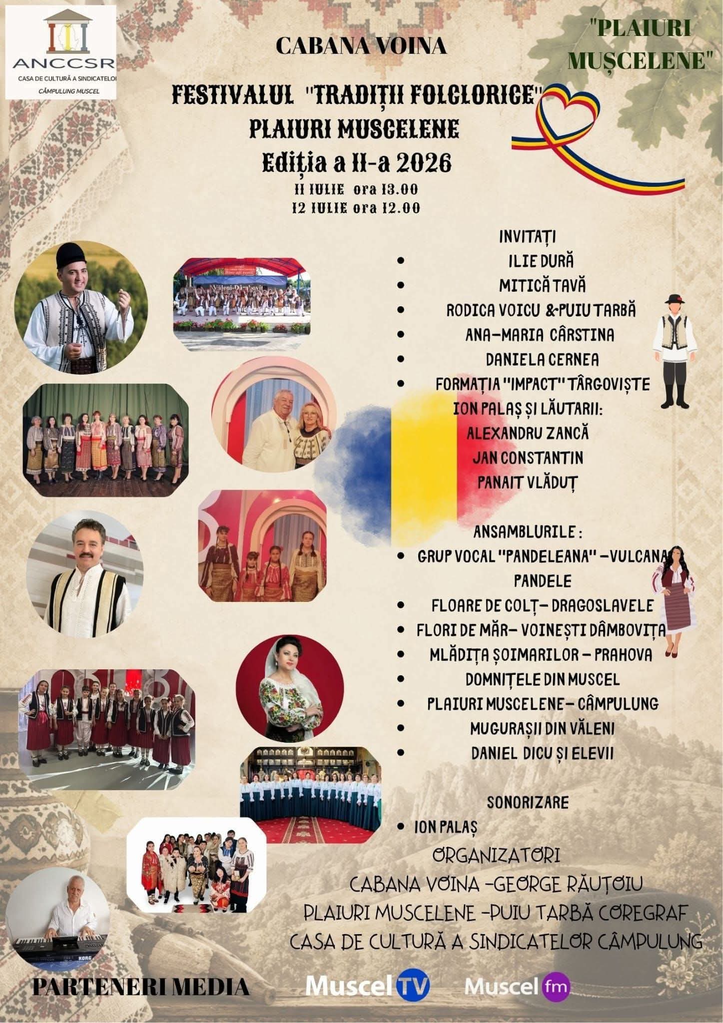 FESTIVALUL „Plaiuri Muscelene” promite un WEEKEND de NEUITAT la Cabana Voina