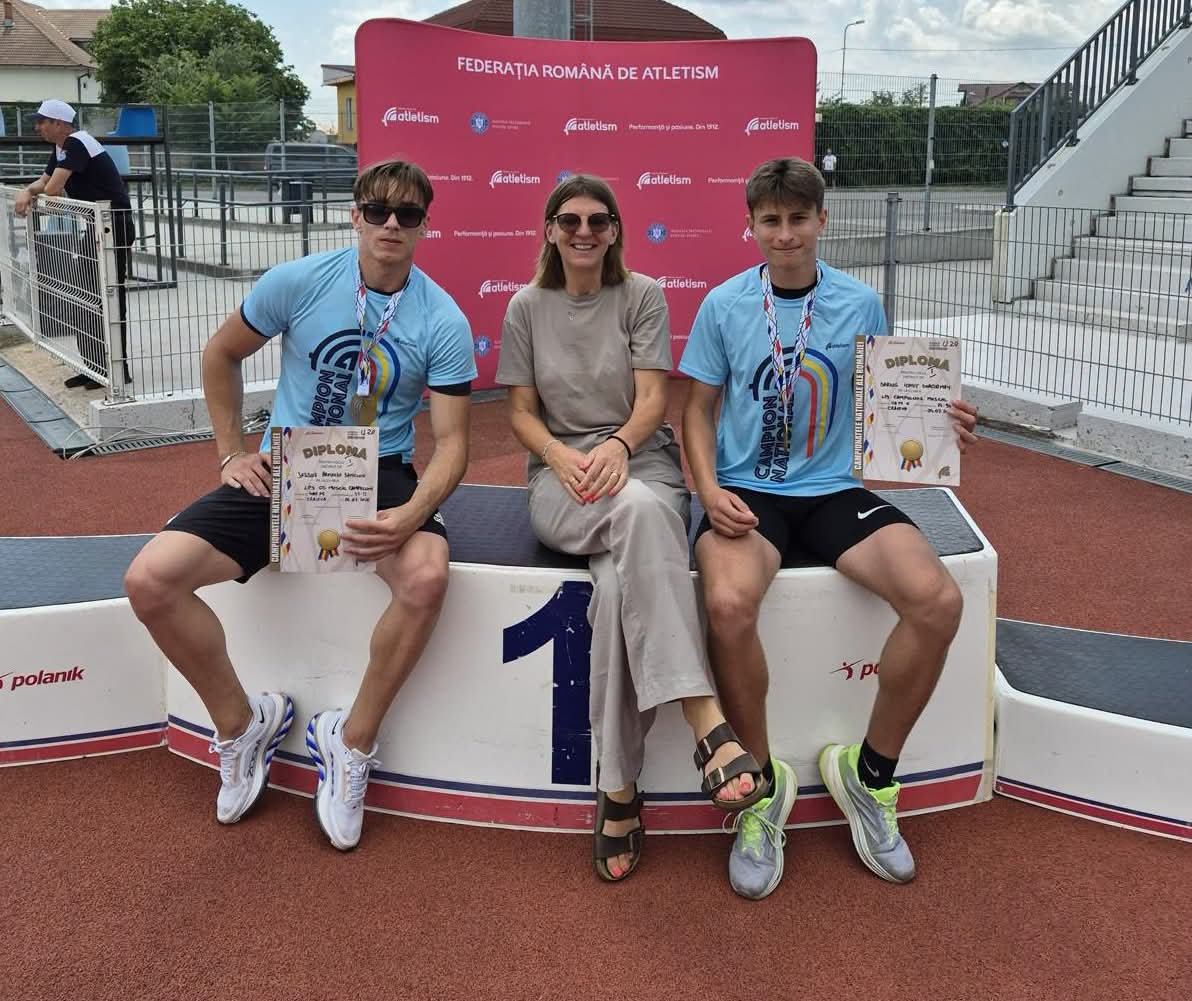 Două MEDALII de AUR și două de ARGINT pentru LPS Câmpulung la Campionatul Național de Atletism U20
