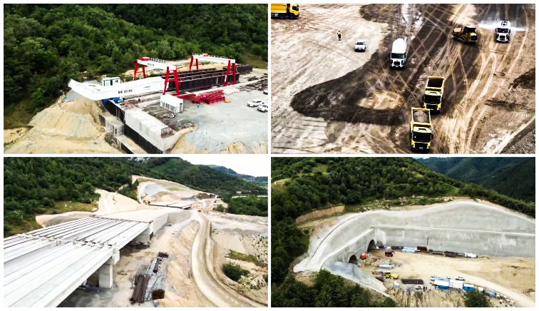 Moment istoric pe AUTOSTRADA Sibiu–Pitești! A început MONTAREA celui mai înalt VIADUCT de pe traseu! Sute de utilaje și angajați lucrează la foc continuu!