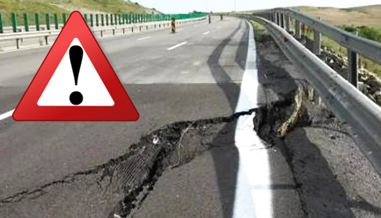 Atenție șoferi! Autostradă ÎNCHISĂ după ce s-a SURPAT! RUTE ALTERNATIVE!