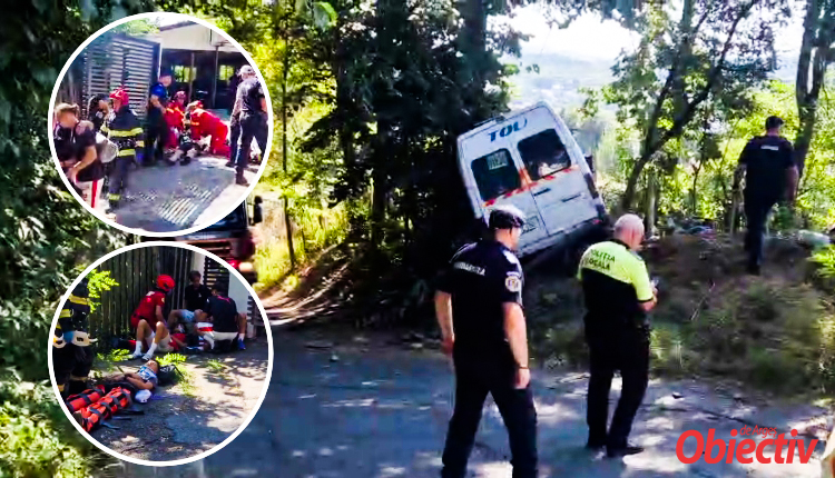 VIDEO! ACCIDENT DRAMATIC la Câmpulung! Microbuz cu copii întorși din cantonament, izbit violent de un copac. Maseorul a MURIT! 