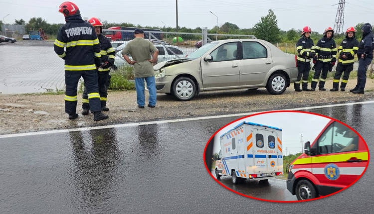ACUM! Accident la intrare în PITEȘTI! Pompierii și ambulanța – la fața locului!