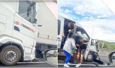 COLIZIUNE în lanț pe Autostradă! INTERVENȚIE de urgență pentru VICTIMELE accidentului