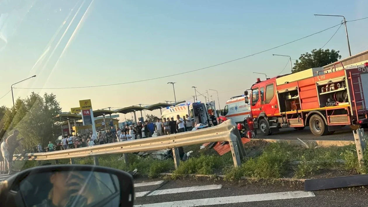 ACUM. Accident GRAV pe Autostradă: o persoană a MURIT și alte trei GRAV rănite! Intervine SMURD!
